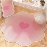 Sweet Irregular Bedroom Bedside Carpet Small Fresh Style Living Room Rugs Creative Fashion Dressing Table Floor Mats Alfombra
