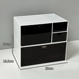 Desktop Cosmetic Organizer Case Set Table Makeup Storage Box Organizer Drawer Storage Box Desk Stationery Storage Rack Plastic