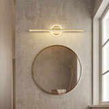 Modern LED Wall Lamp 40/60cm Mirror Light Bathroom Toilet Black Gold Long Strip Fixture Home Decor Led Lighting Lamps Lustre