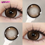 Grey Color Contact Lenses Big Black Eyes Lenses Natural Brown Lens Beauty Pupils Comestic Blue Lens 14.5/14.2mm