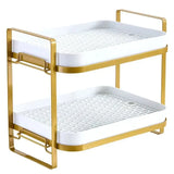 Removable 2-Tier Cup Storage Holder Drying Rack with Drip Tray Wine Glasses Tea Coffee Cup Drain Tray Kitchen Storage Organizer