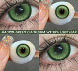 1Pair Fashion Makeup Pampas Series Yearly Purple Contacts Green Eyes Color Lenses Beauty Pupils Eye Color Green Lenses