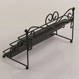 3 Tier Iron Nail Polish Display Stand Ladder Style Lipstick Organizer Acrylic Rack for Makeup Storage