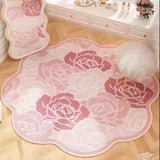 Sweet Irregular Bedroom Bedside Carpet Small Fresh Style Living Room Rugs Creative Fashion Dressing Table Floor Mats Alfombra