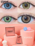 Colored Beautiful Pupil Contact Lenses 2pcs/pair VANSSA Soft Contact lens Yearly Lens