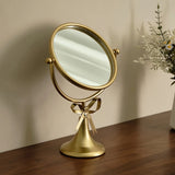 360° Rotation Ironwork Cosmetic Mirrors Retro Desktop Single-sided Makeup Mirror Princess Mirrors Household Bedroom Vanity Decor