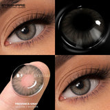 1pair Brown Color Contact Lenses Gray Fashion Lenses Brown Colored Lens Gray Beauty Pupils purple Softlenses eye makeup