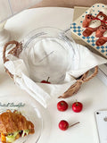 Transparent Glass Plate Simple Letter Dessert Plates Fashion Household Fruit Bread Glass Dish Nordic Kitchen Circular Flat Plate