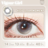 Half-Year 2pcs Colored Contacts Lens Vigour Girl Series Blue Galaxy Design Women Party Cosplay Natural Look Cute Gifts