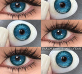 2Pcs Cosplay Contact Lenses Blue Anime Eye Lenses Halloween Red Makeup Beauty Pupils Purple Colored Eye Contacts Yearly