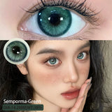 1pair Blue Contact Lenses For Eyes Korean Cute Lens Eye Makeup Pupil Brown Softlenses Women‘s color contact lenses