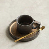 Vintage Japanese Cups Set Ceramic Coffee Cups Set Gold-plated Glazed Personal Cups Small Simple Water Cup Kitchen Supplies