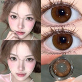 1Pair Color Contact Lenses Makeup Beauty Soft Lenses Brown Pupils Yearly Comfort Health Lenses Contacts Natural Hot