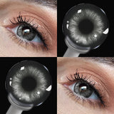 Colored Contact Lenses Lalens Bright Black Blue Gray Color Contacts Eye Lens Eyes Half Year 2Pcs