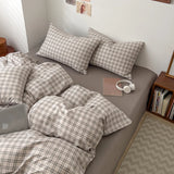Bed Linen 100% Cotton Duvet Cover Stripe Queen Size 40s Quilt Cover Pillowcase Bedding covers Home Textile Nordic Foundation