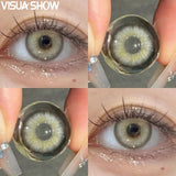 1 Pair Contact Lenses for Cosplay Makeup Blue Lenses Eyes Contacts Yearly Small Pupil Cosmetics Brown Lenses for Party