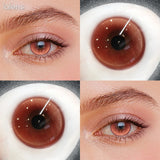 14.2mm Half Yearly Colored Contact Lenses Multichrome Natural Anime Cosplay Contacts for Daily Eye Beauty