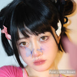 Color Contact Lenses Luminous Ice Blue Beauty Lens |   14.2mm Soft Annual Reusable Cosmetic Lenses 2Pcs