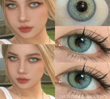1Pair Korean High Quality Lenses Color Contact Lenses for Eyes Purple Lenses Blue Eye Lens Soft Cosmetic Brown Contacts