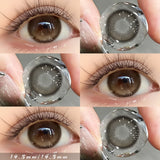 1 Pair(2pcs) Violet/Pure Black/Mint Green/Silver Gray Cosmetic Contact Lenses Russian Style Non-Prescription