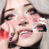 Eye Eyes Color Contacts Colored Contact Lenses Lens Small Pupil Beauty Halloween Cosplay Anime Pink Blind 2Pcs 1 Year