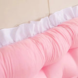 1pcs Princess Style Dormitory Back Cushion Universal Anti Collision Bedside Decoration Backrest Soft Tatami Headboard Cushions