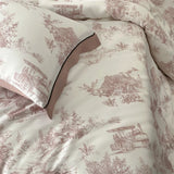 Luxury Organic Bamboo Soft Silky Printing Bedding Set Single Double Queen King Size Duvet Cover Flat/Fitted Bed Sheet Pillowcase