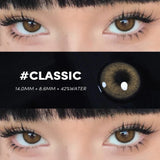 New 1 Pair Colored Contact Lenses with Prescription Myopia Lenses Degree 0~-6.00 Colored Pupils Year Disponible