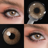 Colored Contact Lenses Lalens Angeles Brown Blue Green Color Contacts Eye Lens Eyes Half Year 2Pcs