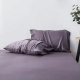 2Pcs Pillowcases 100% Bamboo Fiber Cooling Anti-bacterial Solid Color Hotel Home Summer Envelope Style Pillow Covers 50x75cm