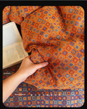 Retro Classic Floral Cotton Quilt Cover Double Layer Plain Weave Embroidery A-Class Bedding Single Piece Pure Cotton