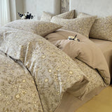 New Style Natural Linen Crinkled Yarn Duvet Cover Skin-friendly, Breathable Pillowcase and Quilt Cover