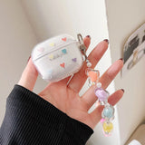 Flower Hearts Butterfly Soft Silicone Earphone Case For Lenovo LP40 TWS Bracelet Pendants Clear Case for Lenovo LP40 Pro Cover