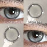 (2pcs)1Pair Myopia Color Contact Lenses for Eyes Fashion Prescription Lenses Beauty Pupils Blue Green Brown Grey Lenses