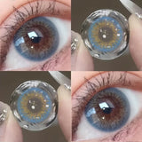 1pair Blue Green Gray Brown Color Contact Lenses Iris Circle Lens 14mm