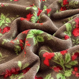 French Winter Thickened Milk Fleece 4pcs Bedding Sets Flower Warm Quilt Cover Bedspread for Women Bedroom