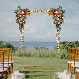2.8m/110.23in Heavy-Duty Metal Wedding Backdrop Stand - DIY Balloon Arch Kit for Modern Rectangular Centerpiece - Event Decor