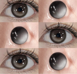 2pcs Brown Colored Contacts Lenses with Myopia 0~-8.00 Degree Yearly Beauty Cosmetic Makeup Pupils 14.5mm Blue Eye Lens