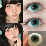 1Pair NEW Blue Eye Contact Lenses Color Pupils for Eyes Korean Style Green Natural Cosmetics Colorcon Contacts