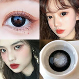 2pcs/Pair Contact Lenses Fast Shipping Big Black Lenses for Eyes Beauty Pupils Comestic Eye Color Lens 14.5mm/14.2mm