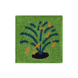 Tufting Seat Mat Soft Round Square Floral Splash Firework Floor Chair Sofa Cushion Pad Home Office Chic Cozy Decor 40x40cm