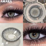 1 Pair Fashion Color Contact Lenses for Eyes Brown Lenses Colorcon Blue Lenses Yearly Beautiful Grey Eye Pupils Lens
