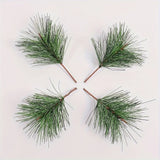 10Pcs 7cm Christmas Decoration Artificial Green Pine Xmas Tree Pendant Home Room Decor New Year 2025 Gift Wreath DIY Accessories