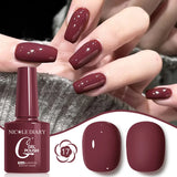 10ML Gel Nail Polish Solid Color Glass Gel Varnish Nail Art Gel Spring Summer Gel Nail Soak Off UV Gel Gel Vernis