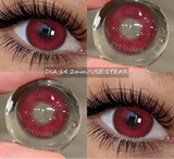 2pcs Natural Colored Contact Lens Gray Pupils Color Lens Blue Beautiful Pupil Brown Lenses Yearly Red Eyes Contacts