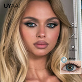 Series Color Contact Lenses Natual Brown Color Lens Beauty Blue Eyes Contact Makeup Green Pupils Gray Lens