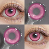 Anime Cosplay Colored Contact Lenses, Yearly Disposable Soft Lens, Fashion Beauty Cosmetic Lenses for Students & Daily
