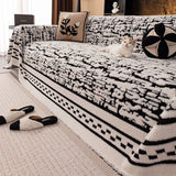 Thick Velvet Sofa Cover for Autumn and Winter Jacquard Living Room Anti Slip Sofa Towel Versatile Anti Cat Scratch Home Decor