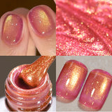 Pink Light Flow Cat Magnetic Gel Nail Polish 10ml Holographics Shining Line Magnetic Long Lasting DIY Salon Varinsh