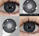 2 pcs New Colored Contact Lenses Natural Gray Eyes Contacts Blue Beauty Pupils Brown Makeup Contact Green Eye Lens